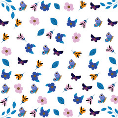 Seamless Spring Nature Pattern