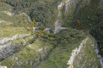 Views of Delika Canyon from Mount Santiago