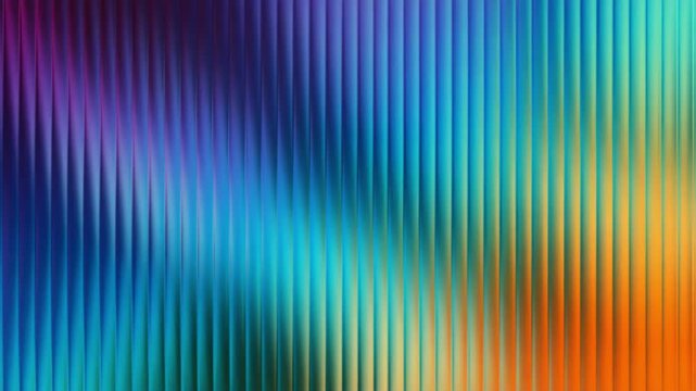 Abstract background with vertical ribbed texture and gradient colors motion animated video 4k