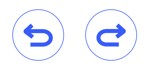 Redo and undo icon simple flat graphic illustration