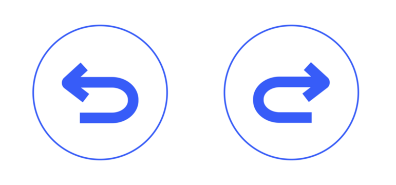 Redo and undo icon simple flat graphic illustration