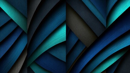 Dynamic and Vibrant Geometric Pattern Featuring Dark Intersecting Polygons and Sharp Edges Design