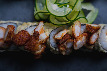 Fresh Sushi Pieces – Japanese Cuisine, Traditional Asian Food © Gabi
