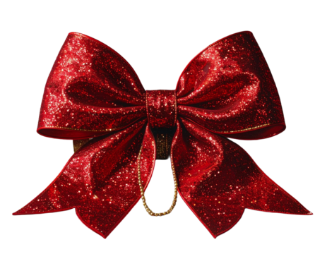 red bow isolated on white