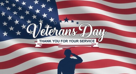 Show Your Gratitude This Veterans Day with Patriotic American Flag Design Honoring Military Service Members and Veterans for Social Media and Print Projects