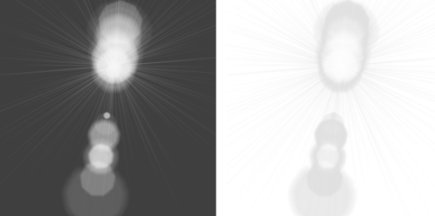 Dramatic light burst with lens flares creates a powerful ethereal glow, perfect for adding a celestial touch to your designs and projects.