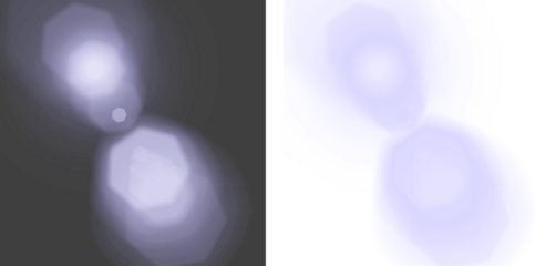 Soft periwinkle light leaks create a dreamy, ethereal glow, perfect for adding a touch of magic and wonder to designs or artistic projects