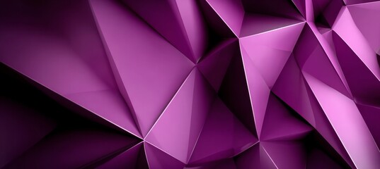 Fototapeta premium Dynamic Design Featuring Purple Polygons and Intriguing Facets Creating Intense Abstract Harmony