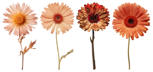 PNG Vibrant dried floral arrangement, element set on transparent background