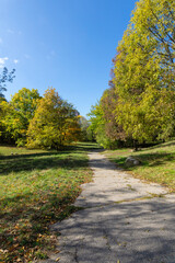 Landscape of South Park in city of Sofia, Bulgaria