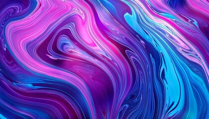 Fototapeta premium Glamour Lilac Marble Texture Digital Noise Gradient Nostalgia Retro Vaporwave 80S 90S Style Abstract Psychedelic Background Wall Wallpaper Template Print Blue Pink Violet Iridescent Color