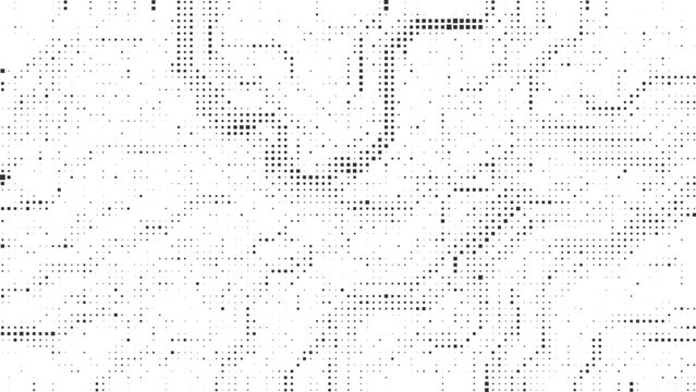 Dynamic wavy halftone dotted abstract contour background with futuristic motion and layered depth perfect for technology themes graphics modern layouts and contemporary design compositions