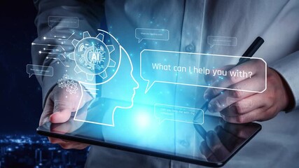 Conversational AI assistant enhances chatbot interaction. AI assistant supports queries, answers instantly, AI assistant improves experience, and AI assistant drives engagement. Marrow