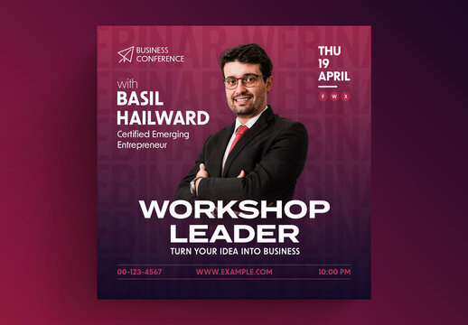 Business Conference Social Media Post Layout