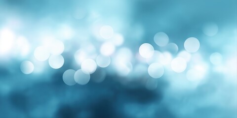 Abstract blue bokeh background with soft glowing circles
