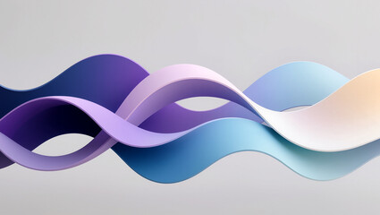 Fluid waves of color create a harmonious blend in abstract design
