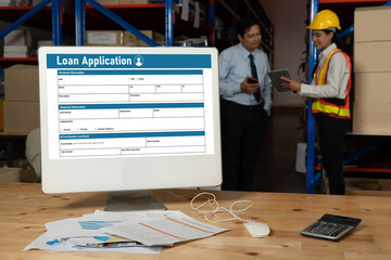 Online loan application form for modish digital information collection on the internet network