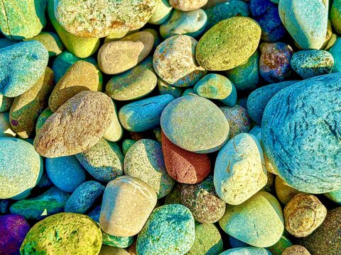 colorful pebbles background