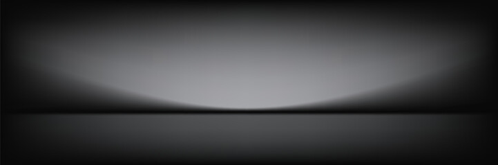 Abstract gradient podium background. Empty gray 3D studio background. Clean scene for product presentation mockup template. eps 10