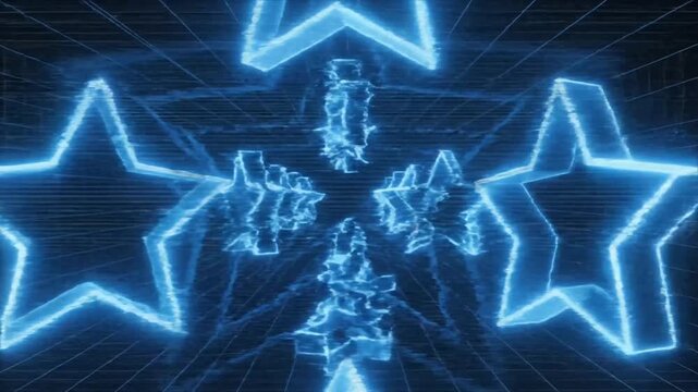 Electric stars align in grid world