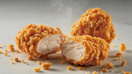 crispy breaded chicken pieces