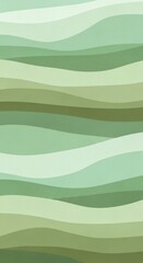 Obraz premium Abstract background pattern with horizontal wavy layers in various shades of green and olive tone
