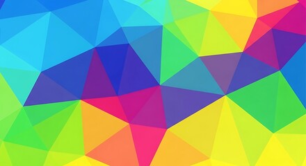 Fototapeta premium Geometric Abstract Art - A Colorful Triangle Composition.