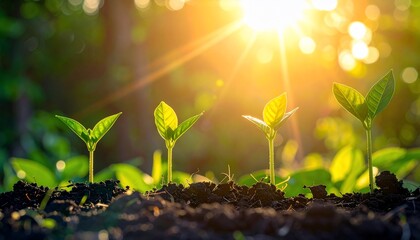 Seedling Growth Sunlight.