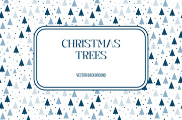 A very stylish and festive Christmas Trees Pattern Background for various Holiday Designs