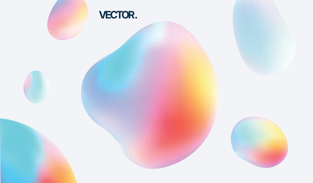 Explore Colorful and Creative Abstract Vector Bubbles Perfect for Contemporary Design Projects