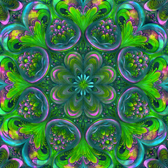 Emerald Green Gemstone Mandala &ndash; Chakra Energy (Art)