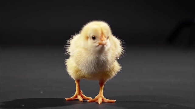 Adorable Baby Chick Portrait A Charming Look at Newborn Poultry
