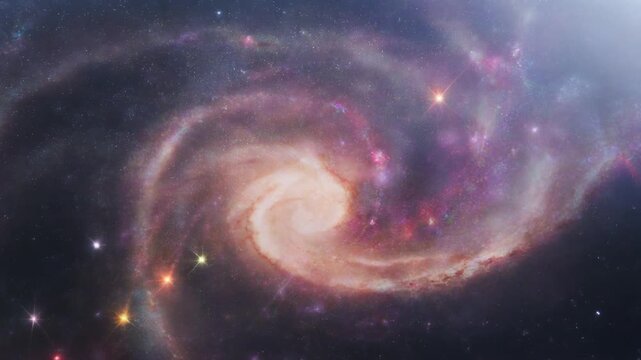 A stunning spiral galaxy, a cosmic dance of stars and dust, showcasing the beauty and vastness of the universe