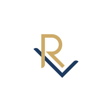 intial letter LR monogram logo simple