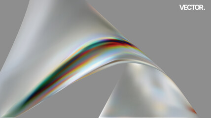 An Abstract Colorful Wave Design that Features Stunning Light Reflections Throughout