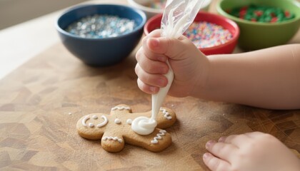 Gingerbread decorating event for kids home kitchen fun activity