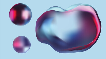 Abstract Colorful Fluid Shapes in Modern Design A Study of Contemporary Aesthetics