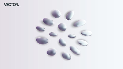 An EyeCatching Abstract Design Featuring Smooth Stones on a Beautiful Gradient Background