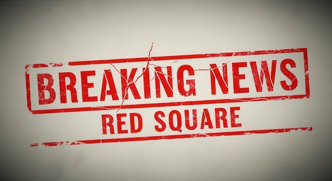 Breaking news headline with bold red text.