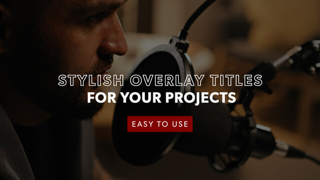 Stylish Overlay Titles With Drop In Text