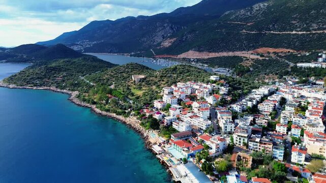 Antalya's Kaş district city center, marina
