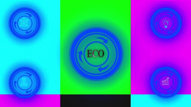 Digital BCO Network Technology Icons.Digital Tech Innovation and Startup Growth Strategies for Brainstorming, Collaboration, Partnership Success, Finance, AI Intelligence, and Futuristic Development i