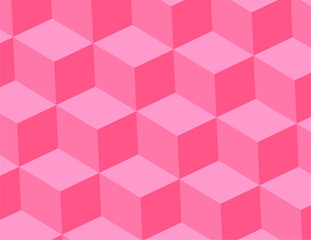 Obraz premium Seamless Geometric Cube Pattern Texture Background for Modern Abstract Vector Design