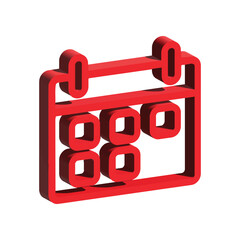 Calender icon design template