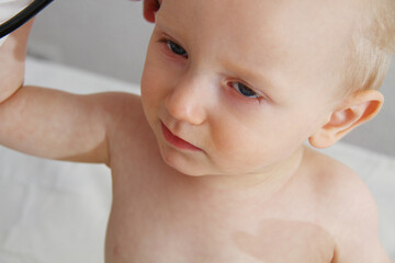 Baby at Routine Checkup With Pediatric Specialist