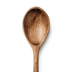 A close-up of a beautifully crafted wooden spoon showcasing its unique texture.