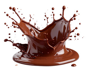 Rich, dark liquid erupts in a dynamic splash