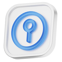 3d gps map location mark destination ui office business element