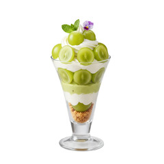 シャインマスカットとホイップの爽やかパフェ