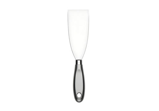 Clean render of a professional putty knife for diy and painting isolated on transparent background